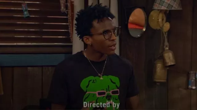 Culk Bulldog Tee worn by Noah Lambert (Israel Johnson) as seen in BUNK'D: Learning the Ropes (S07E17)