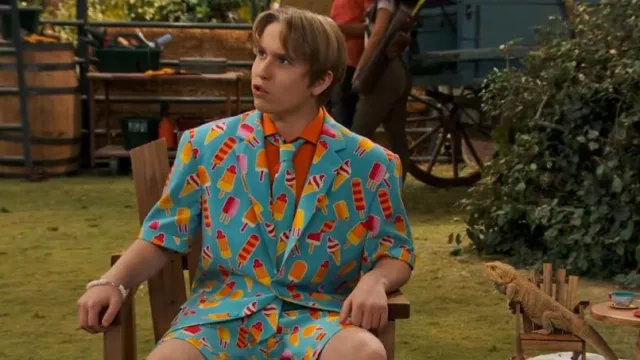 Opposuits Cool Cones Men's Summer Suit worn by Jake Jacobs (Luke Busey) as seen in BUNK'D: Learning the Ropes (S07E18)