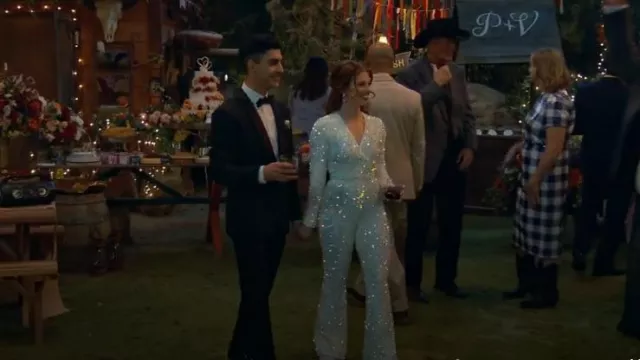 Show Me Your Mumu Martina Jumpsuit worn by Victoria Vance (Jordan Clark) as seen in BUNK'D: Learning the Ropes (S07E22)