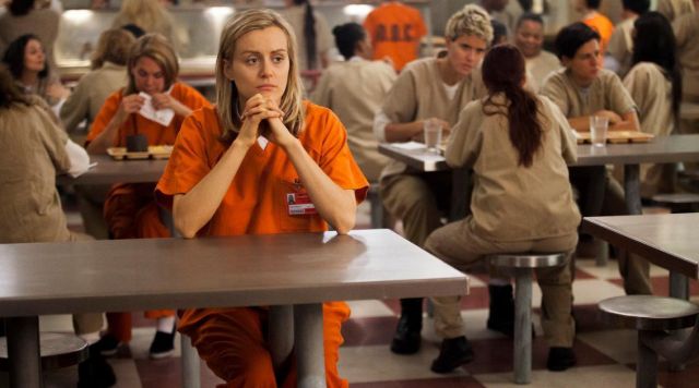 Piper Chapman (Taylor Schilling) Prisoner Badge in Orange Is The New Black