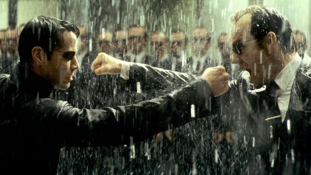 The real black tie of agent Smith (Hugo Weaving) in Matrix Revolutions