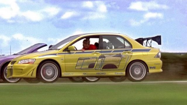 La Mitsubishi Lancer Evolution de Brian O'Conner (Paul Walker) dans 2 Fast 2 Furious