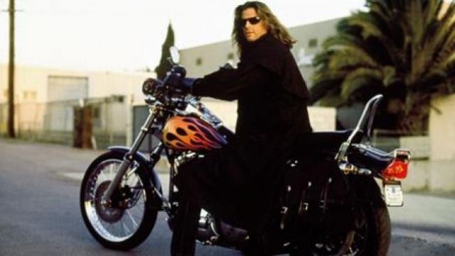 The Harley of 1990 by Reno Raines (Lorenzo Lamas) in the Rebel