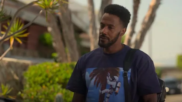 Chase Visions Brand CV Astro Climber T-Shirt worn by Lewis Stewart (McKinley Freeman) as seen in Reasonable Doubt (S02E02)