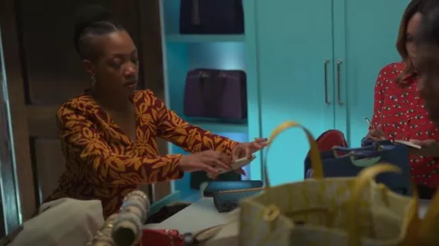 Zara Soft Asymetric Top worn by Autumn Owens (Tiffany Yvonne Cox) as seen in Reasonable Doubt (S02E02)