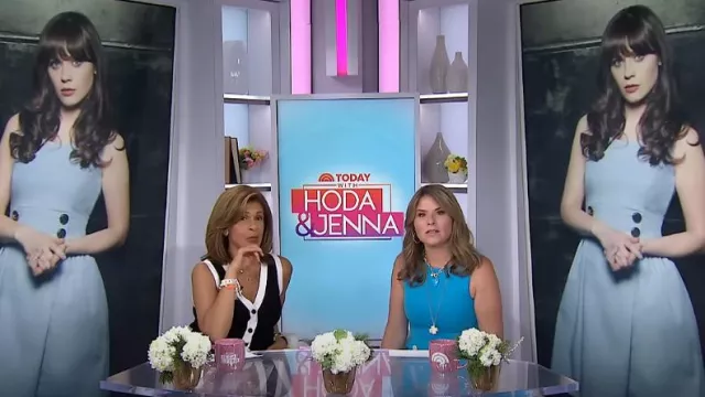 Toccin Victoria Button Front Midi Dress worn by Hoda Kotb as seen in Today with Hoda & Jenna on August 26, 2024