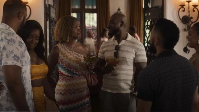 Jupe Missoni Zig Zag portée par Vivian Banks (Cassandra Freeman) comme on le voit dans Bel-Air (S03E07)