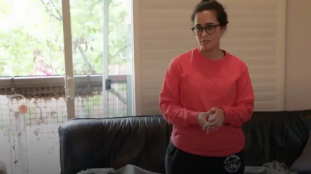 Kitten Lady Sweatpants worn by Statler as seen in 90 Day Fiancé: The Other Way (S06E04)