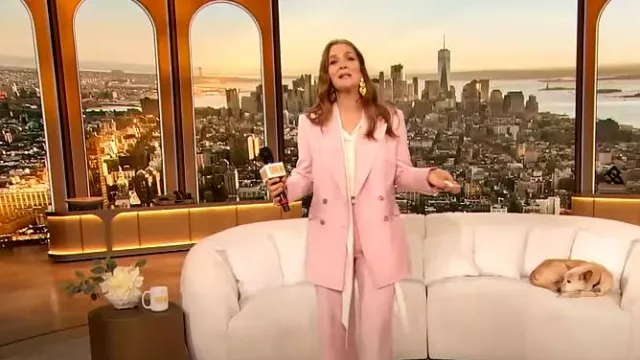 Gabriela Hearst Angela Wool Blazer Jacket worn by Drew Barrymore as seen in The Drew Barrymore Show on June 18, 2024