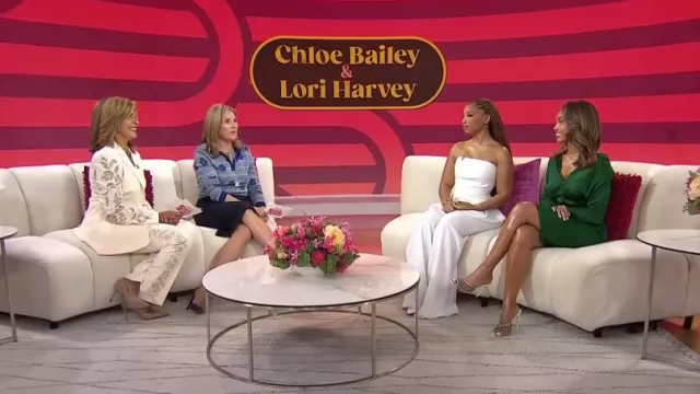 Monot Pleated Pants worn by Chloe Bailey as seen in Today with Hoda & Jenna on  September 4, 2024