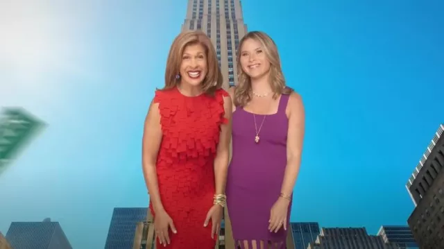 St. John Cutout Milano Knit Sleeveless Gown worn by Jenna Bush Hager as seen in Today with Hoda & Jenna on  September 4, 2024