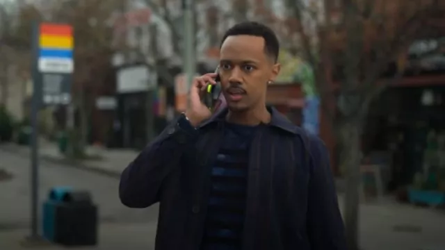 Zara Contrast Stripe Jacket worn by Terrence Stewart (Anthony Chatmon II) as seen in Reasonable Doubt (S02E05)