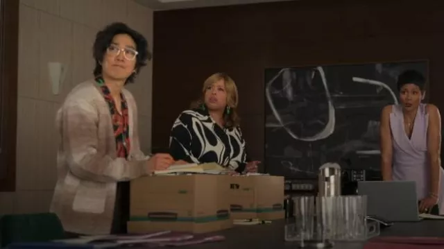 Topman Ombre Cardigan in Brown worn by Daniel Kim (Tim Jo) as seen in Reasonable Doubt (S02E05)