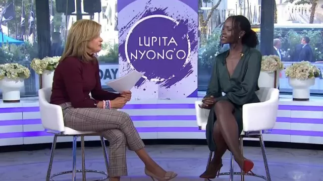 A.L.C. Jett Top in Burgundy worn by Hoda Kotb as seen in Today on  September 10, 2024