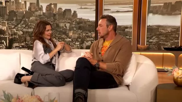 Tom Ford Silk-charmeuse Shirt worn by Drew Barrymore as seen in The Drew Barrymore Show on September 16, 2024