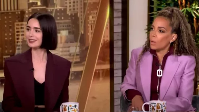 JW Anderson Zip-Up Cardigan worn by Sunny Hostin as seen in The View on September 16, 2024