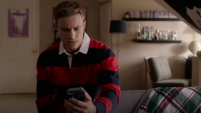 J.Crew Rugby Long Sleeve worn by Luke Baxter (Josh Plasse) as seen in The Baxters (S01E10)
