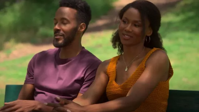 Vince Knit Tank Top worn by Jax Stewart (Emayatzy Corinealdi) as seen in Reasonable Doubt (S02E07)