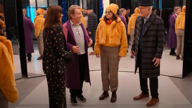 Camilla Tailored Single Breasted Jacket In Soul Of A Stargazer worn by Bev Melon (Molly Shannon) as seen in Only Murders in the Building (S04E05)