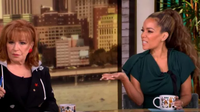 Jason Wu Knot Neck Crepe Dress worn by Sunny Hostin as seen in The View on October 2, 2024