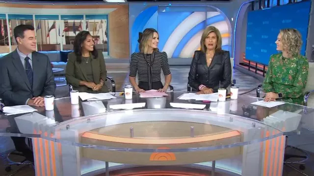 Kendra Scott 14K Gold Plated Elle Drop Earrings worn by Hoda Kotb as seen in Today on October 3, 2024