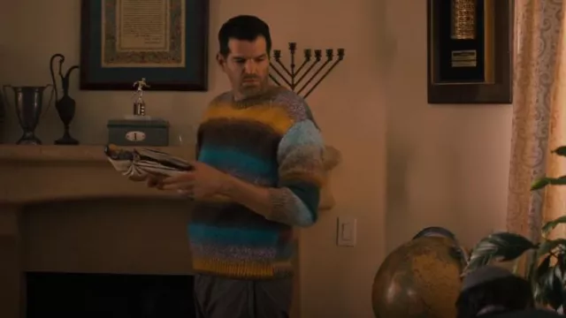 Yitai Radio Star Knit Jumper worn by Sasha Roklov (Timothy Simons) as seen in Nobody Wants This (S01E08)