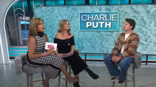 Rick Owens Vintage Sneaker worn by Charlie Puth as seen in Today with Hoda & Jenna on October 4, 2024