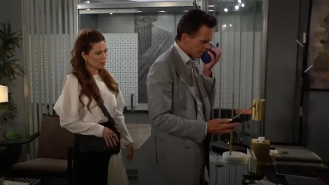 Zadig & Voltaire Borderline Daily Bag worn by Victoria Newman(Amelia Heinle) as seen in The Young and the Restless on September 18, 2024