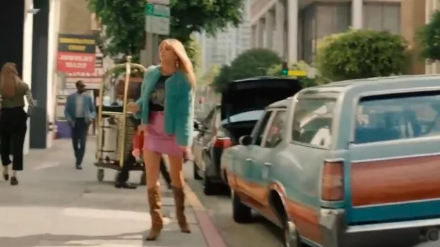 Botte en cuir Schutz Maryana Wild portée par Morgan (Kaitlin Olson) comme on le voit dans High Potential (S01E03)