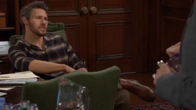 All Saints Hellertown Shirt worn by  Liam Spencer (Scott Clifton) as seen in The Bold and the Beautiful on October 4, 2024