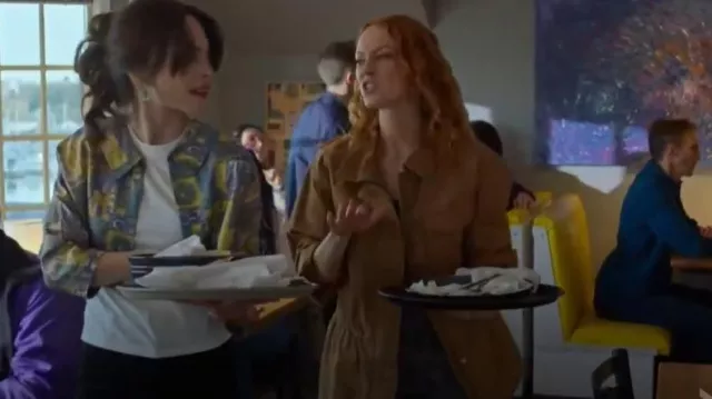 Banana Republic Anorak Jacket worn by Phyllis Diaz (Fiona Vroom) as seen in Murder in a Small Town (S01E02)