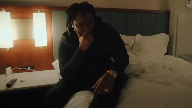 Pantalon de jogging Nike All Black Fleece porté par Tee Grizzley dans Tee Grizzley - Robbery 8 [Vidéo officielle]