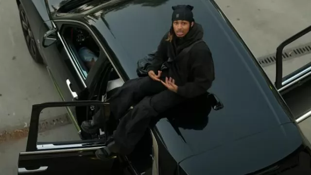 Nike Black Hyperwarm Balaclava worn by DDG in DDG - Clockin' [Official Video]