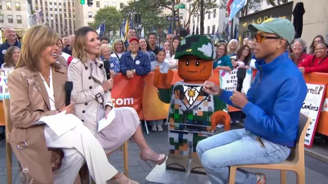 Burberry Gabardine Rope Trim Trench Coat worn by Savannah Guthrie as seen in Today on October 9, 2024