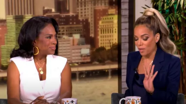 Simkhai Helena Combo Blazer Dress worn by Sheryl Lee Ralph as seen in The View on October 9, 2024