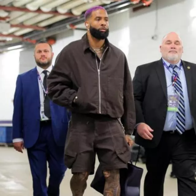 Jacquemus Dark Brown Trivela Jacket worn by Odell Beckham Jr. on the Instagram account @obj