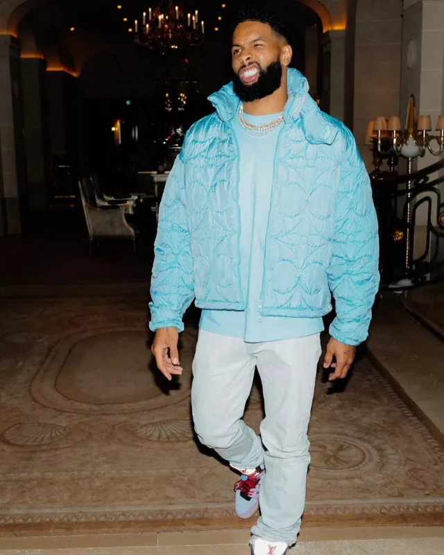 Louis Vuitton Trainer Sneaker Boot worn by Odell Beckham Jr. on the Instagram account @obj
