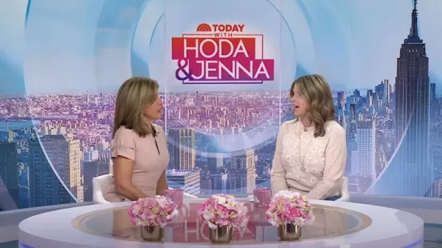 Black Halo Patel Short Sleeve Jumpsuit worn by Hoda Kotb as seen in Today on October 18, 2024