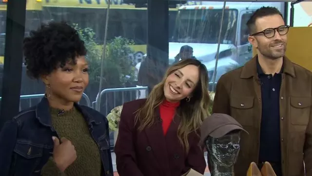 H&M Double-Breasted Hourglass Blazer worn by Lilliana Vazquez as seen in Today on October 21, 2024