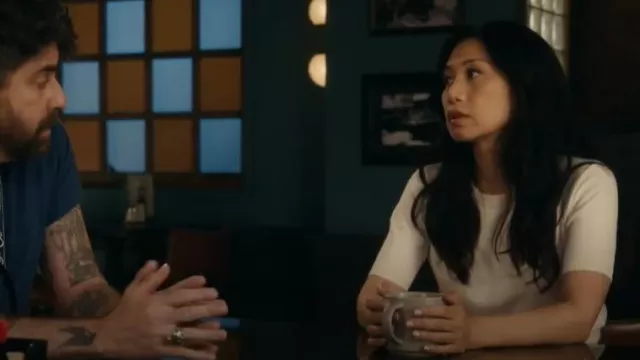 Altuzarra Mini Minimoto Knit Crop Sweater worn by Melody 'Mel' Bayani (Liza Lapira) as seen in The Equalizer (S05E01)