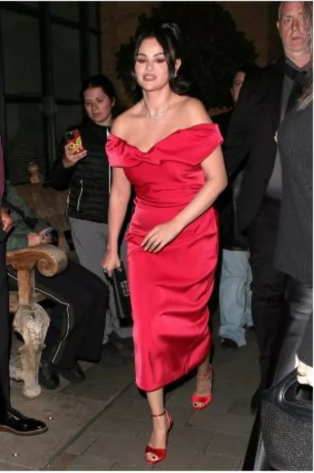 Chaumet Josephine Valse Imperiale Earrings worn by Selena Gomez at Screening of Emilia Perez at Ham Yard in London England on October 11, 2024