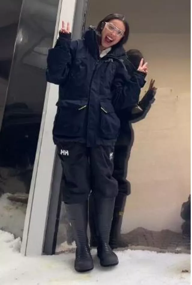 Veste de voile côtière Helly Hansen Pier 3.0 portée par Olivia Rodrigo sur sa Story Instagram le 11 octobre 2024