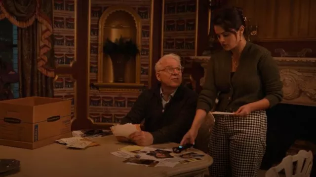 Askk NY Sailor Plaid Pants worn by Mabel Mora (Selena Gomez) as seen in Only Murders in the Building (S04E08)