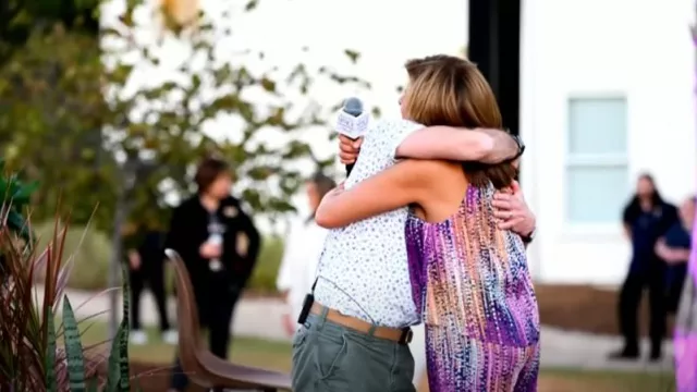 Ramy Brook Leora Tie-Dye Dotted Jumpsuit worn by Hoda Kotb as seen in Today on October 28, 2024