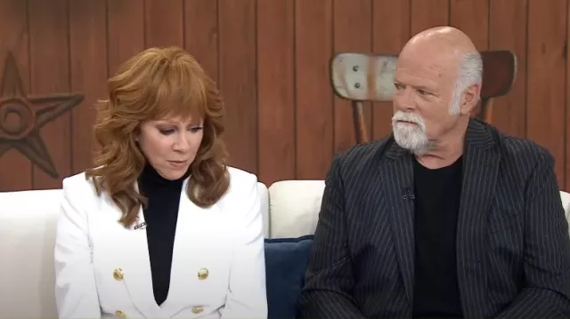 Veronica Beard Miller Dickey Jacket worn by Reba McEntire as seen in Today on October 29, 2024