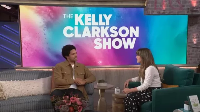 Wool-blend Twill Overshirt worn by Trevor Noah as seen in The Kelly Clarkson Show on October 15, 2024