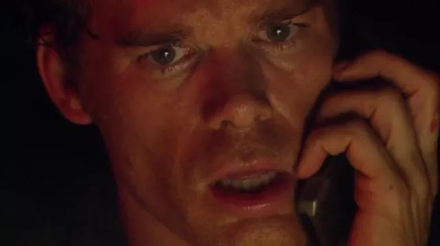 High Tech from Dexter TV Series: Dexter Morgan (Michael C. Hall) uses Motorola mobile phone in season 2, episode 5