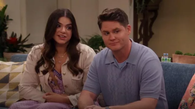 Paige Cropped Pacey Jacket worn by Mayan (Mayan Lopez) as seen in Lopez vs Lopez (S03E01)