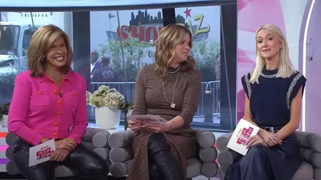 Pull sans manches en laine-cachemire orné de Simkhai Joanae porté par Zanna Roberts Rassi comme on le voit dans Today with Hoda & Jenna le 30 octobre 2024