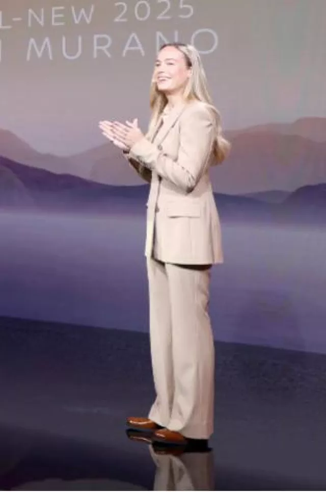 Miu Miu Church’s Double Monk Leather Brogues worn by Brie Larson at Nissan Murano Event on October 16, 2024